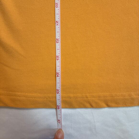 Lilly Pulitzer Women’s Orange Polo Shirt Pink Palm Tree Embroidery Pima Cotton L - Picture 5 of 7